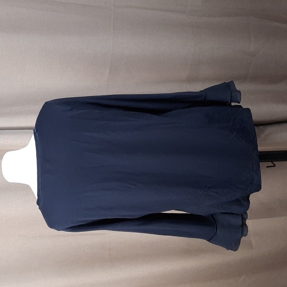 Margittes dark navy long sleeve bell cuff top shirt, size large (DE size 42). - Picture 5 of 7